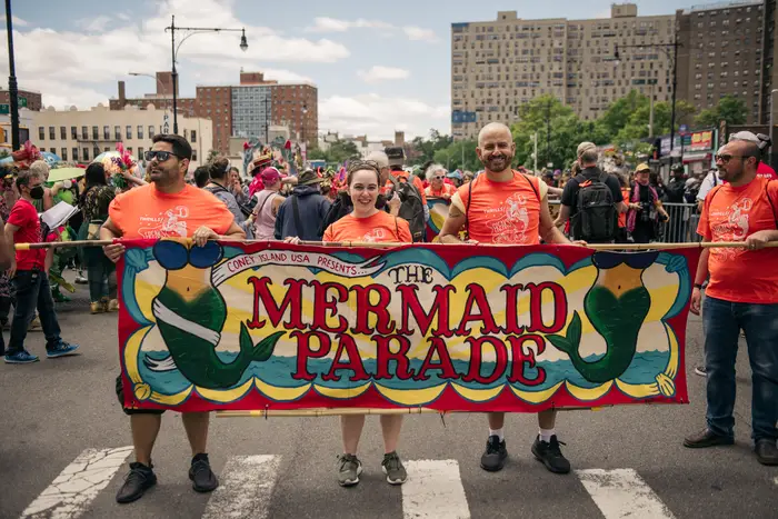Scenes from the 2022 Coney Island Mermaid Parade. It was the first parade of its kind since the pandemic put the beloved event on a two-year hiatus.